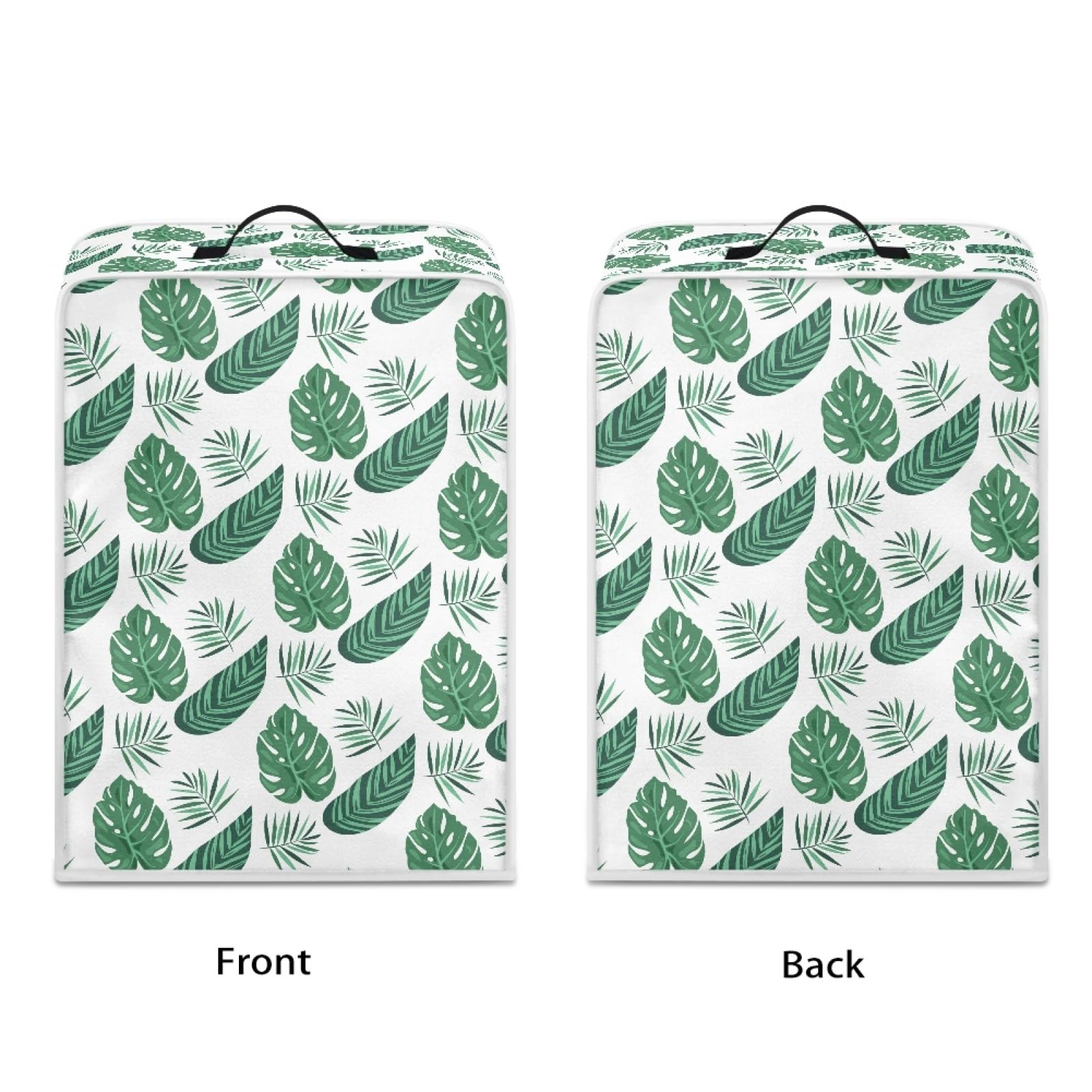 Waterproof Green Palm Coffee Maker Cover - Dustproof Protective Cover for Countertop Appliances with Top Handle | Perfect for Kitchen, Office & RV Use