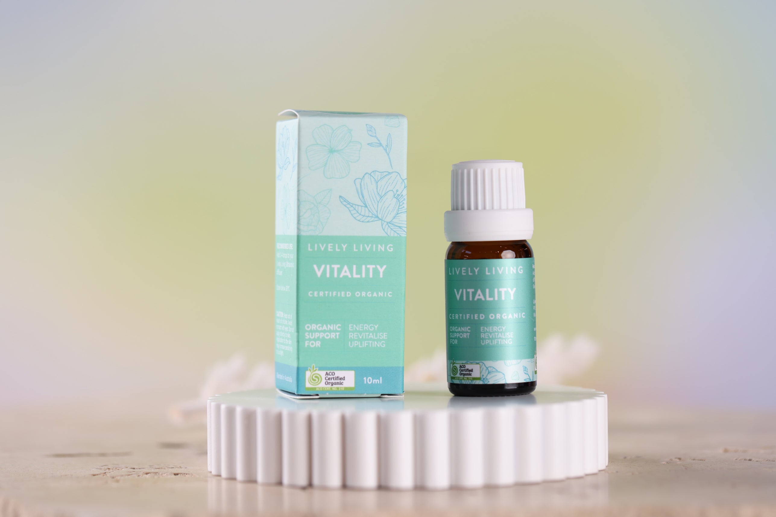 Vitality Organic Essential Oil 10ml - 100% Pure Natural Aromatherapy Oil for Diffusers, Massage & Relaxation - Perfect for Home Spa, Yoga & Stress Relief