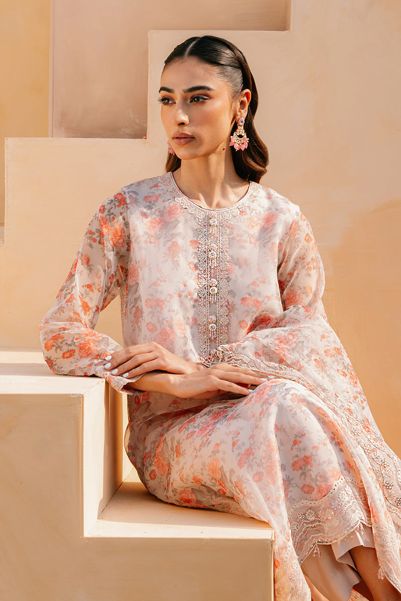 IVORY WHISPER 3-Piece Ethnic Outfit Set (Shirt, Pants & Dupatta) - Traditional Indian Wear for Women, Festive Occasions & Wedding Guest Outfits