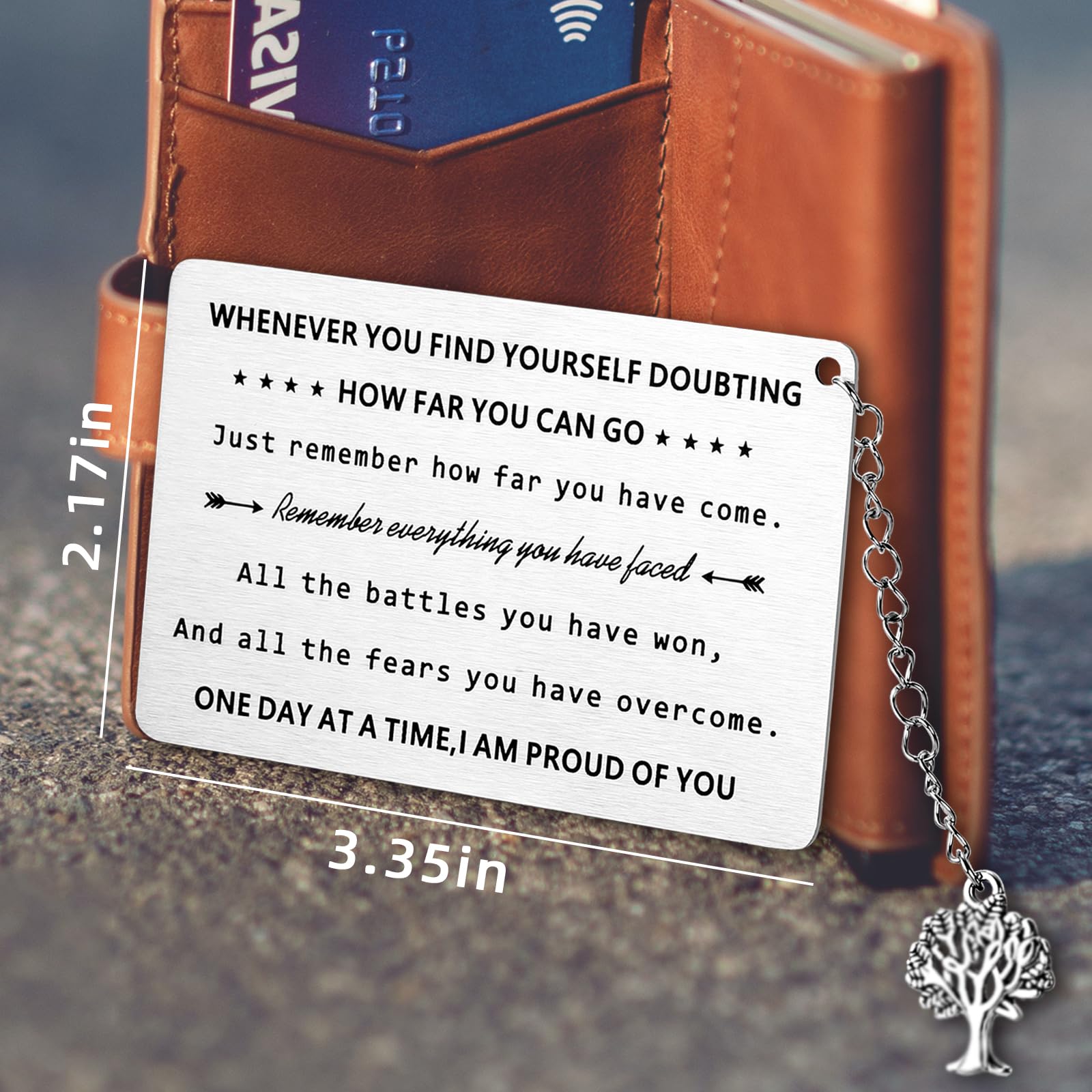 Proud of You Sobriety Wallet Cards - Inspirational AA Gifts for Women & Men - Sobriety Anniversary & Recovery Presents - Perfect for 12 Step Meetings, Milestone Celebrations & Daily Encouragement