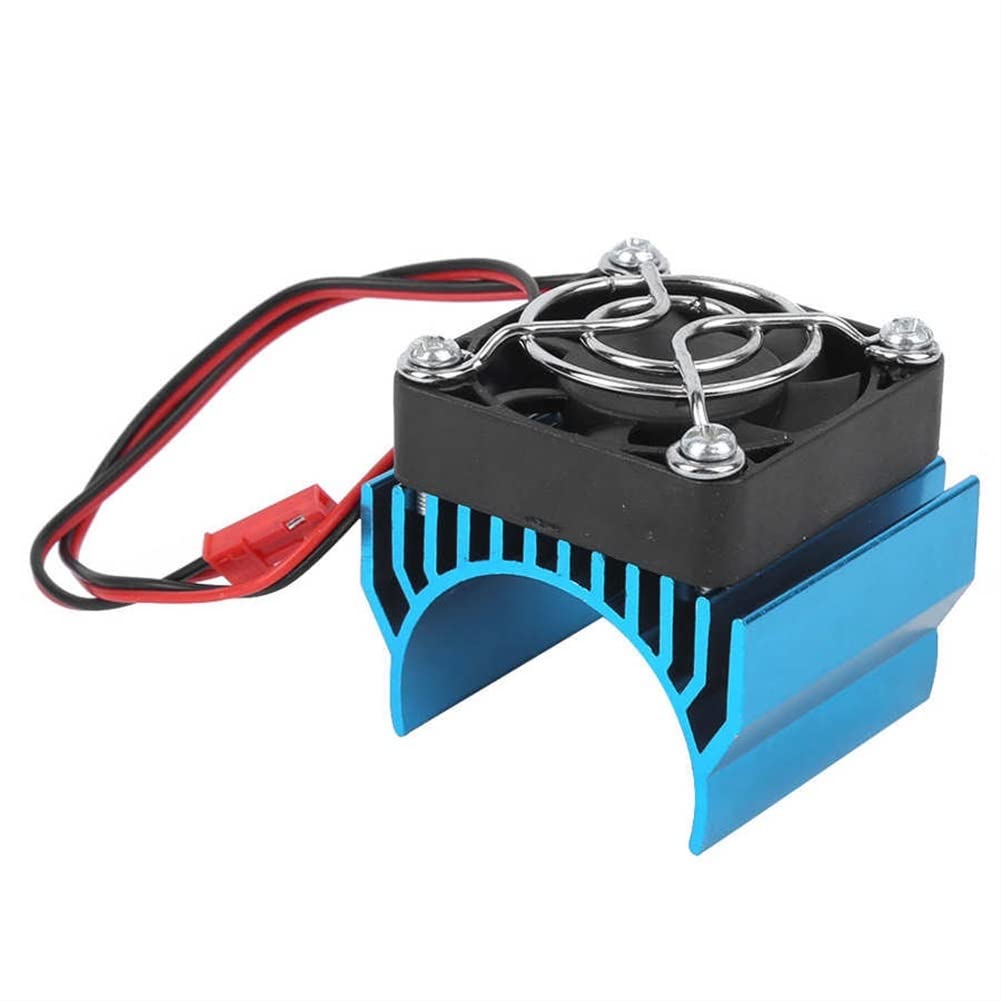 LYunce 36mm Aluminum Heat Sink Cooler for 1/10 RC Cars - Compatible with 540/3650/3660/3670 Motors - Blue Cooling Fin for Remote Control Car Motor - Perfect for Racing, Drifting & Off-Road RC Vehicles