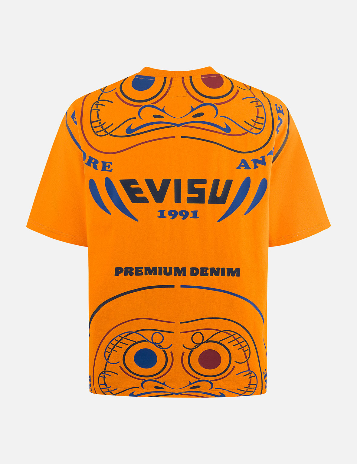 Daruma Print Loose Fit T-Shirt for Men & Women - Comfortable Casual Cotton Tee for Streetwear, Anime Fans & Japanese Culture Lovers - Perfect for Daily Wear, Cosplay & Gifts