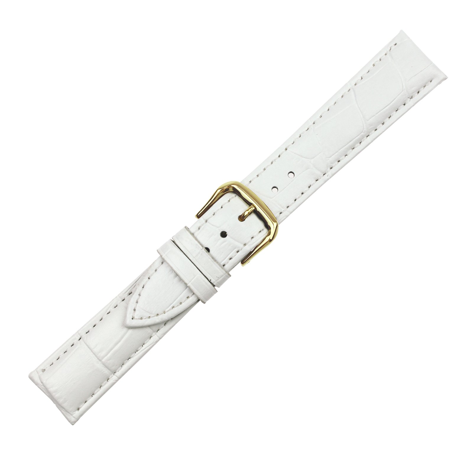 Leather Watch Band Strap - Gold Buckle, Multiple Colors for Men & Women | Casual & Formal Wear