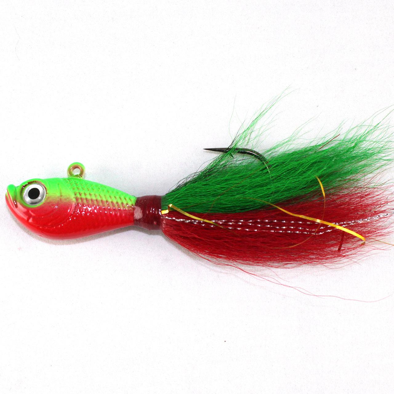 Premium Bucktail Jigs for Saltwater Fishing – Jigging World Ver. 1 Closeout – Ideal for Striped Bass, Fluke & Inshore Gamefish