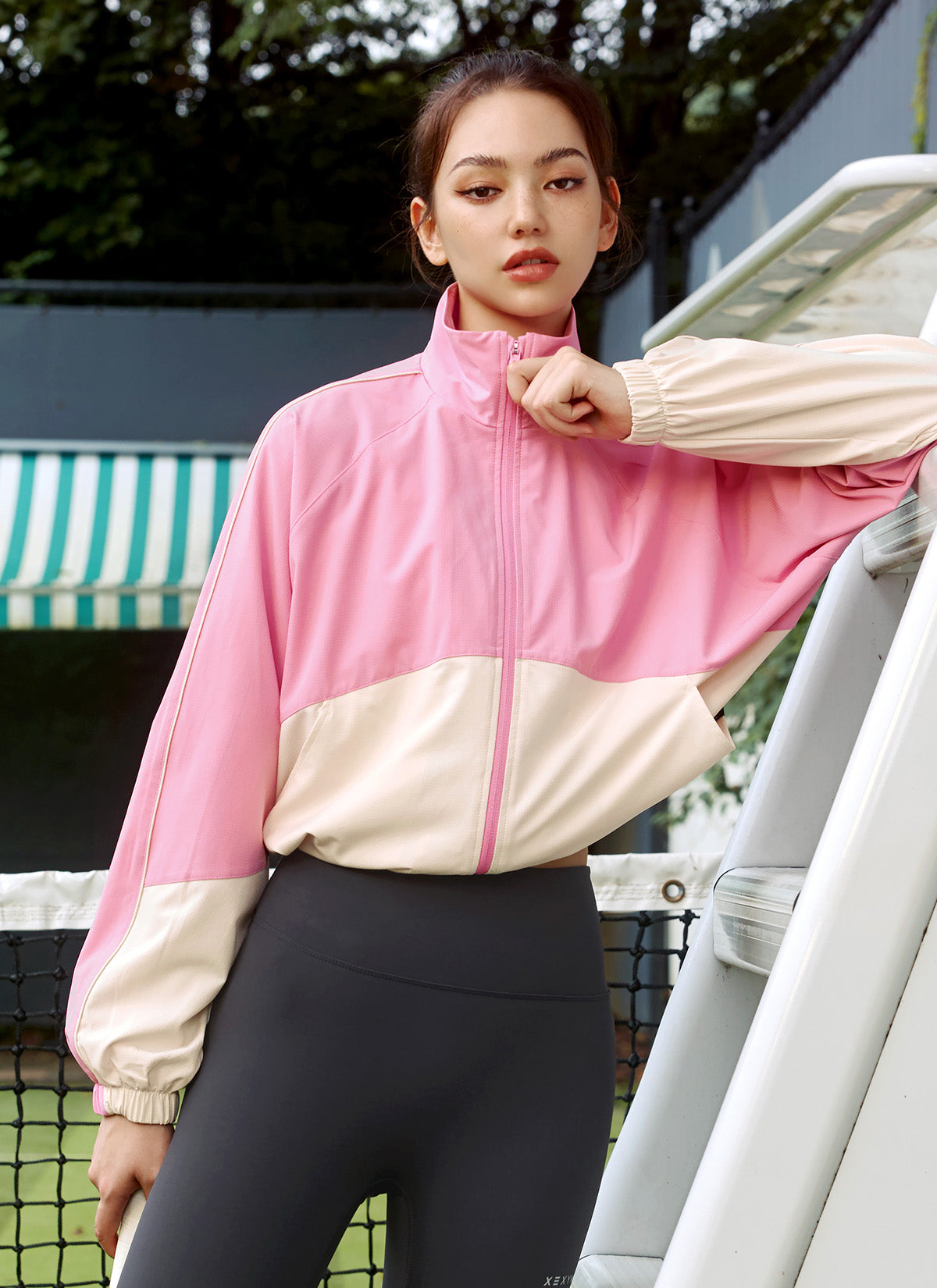 Stylish Color Block Windbreaker Jacket for Men & Women | Lightweight & Water-Resistant | Perfect for Outdoor Activities, Travel & Casual Wear