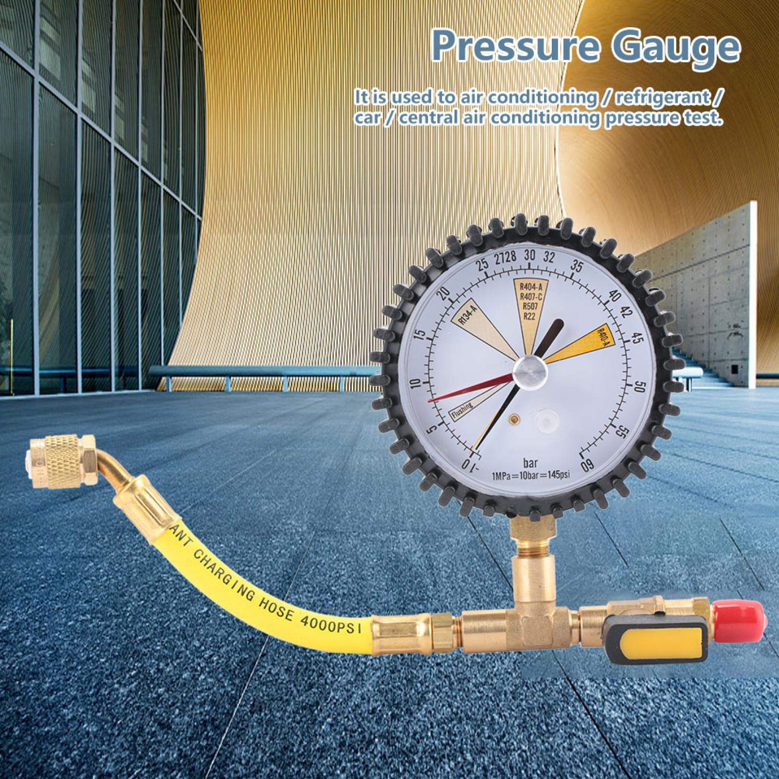 High Accuracy Nitrogen Pressure Gauge 1/4