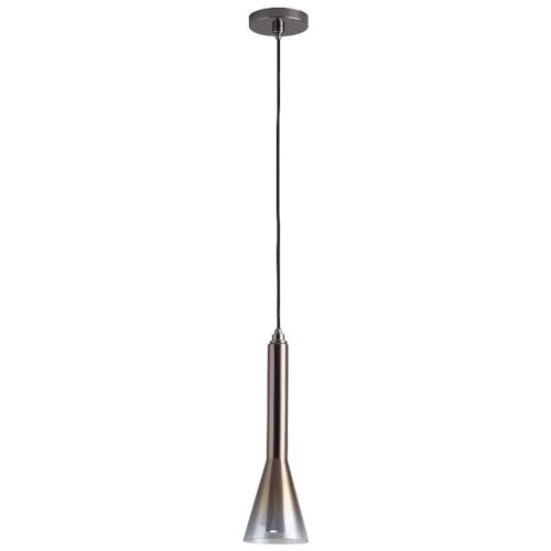 Liberty Collection Bronze/Dark Finish Contemporary Modern LED Pendant Light - Oxygen 3-652-2018 Model with Coffee Ombre Shade | Perfect for Kitchen Island, Dining Room, and Living Room Lighting