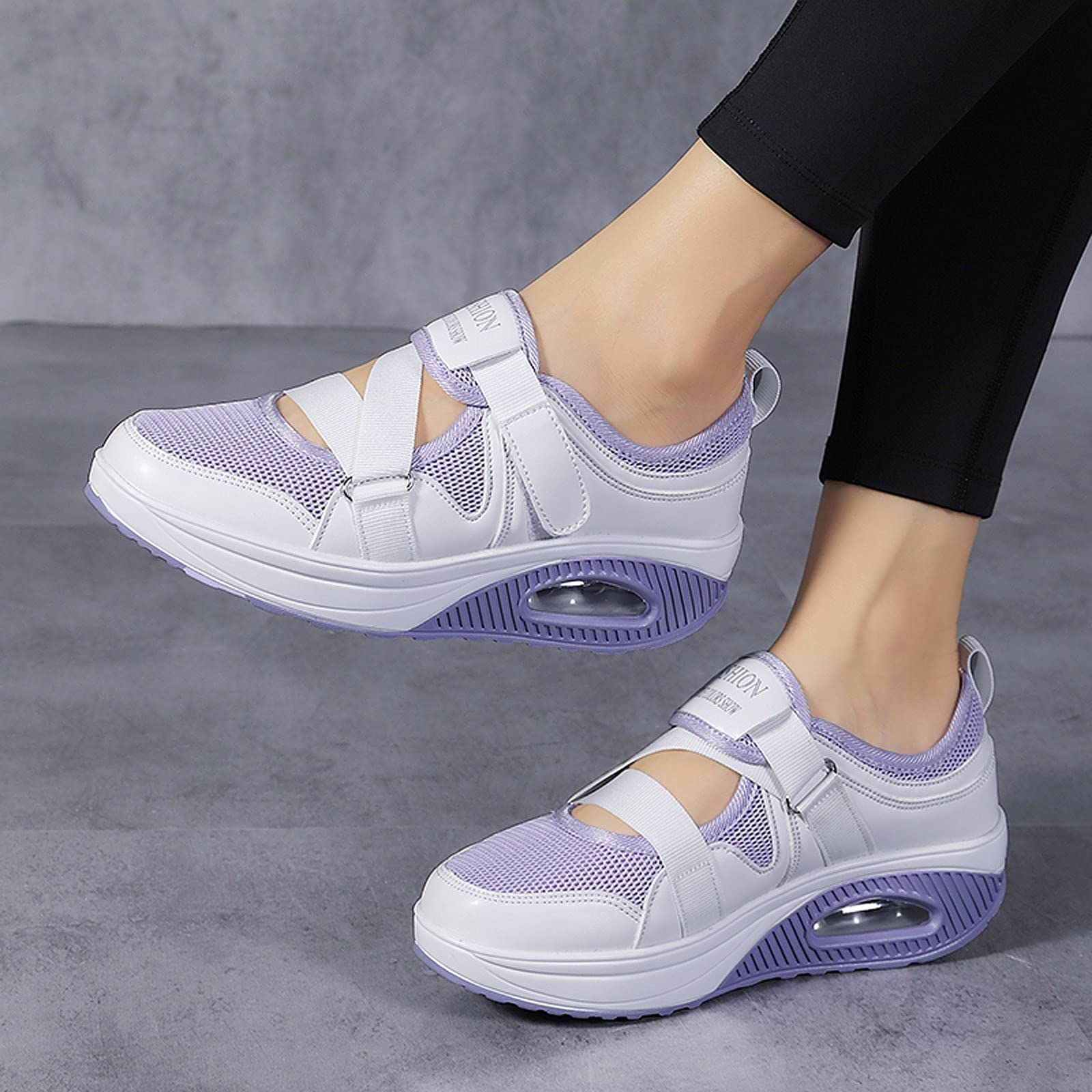 Women's Slip-On Walking Shoes - Breathable Athletic Sneakers for Casual, Workout, Gym & Tennis | Comfortable for All-Day Wear & Outdoor Activities