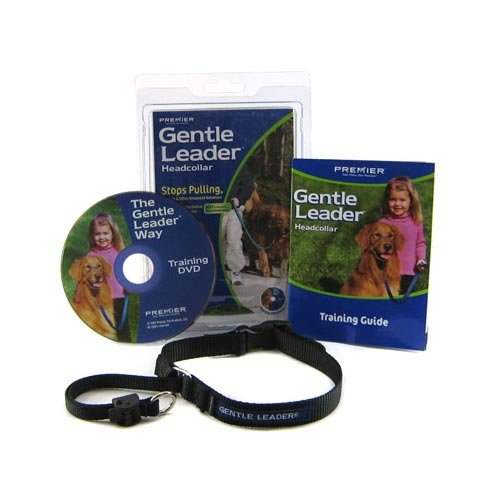 MPP Gentle Leader Head Collar for Dogs - No-Pull Training Harness, Adjustable & Comfortable (Black, Large 60-130lbs) - Perfect for Walking, Obedience Training & Behavioral Correction