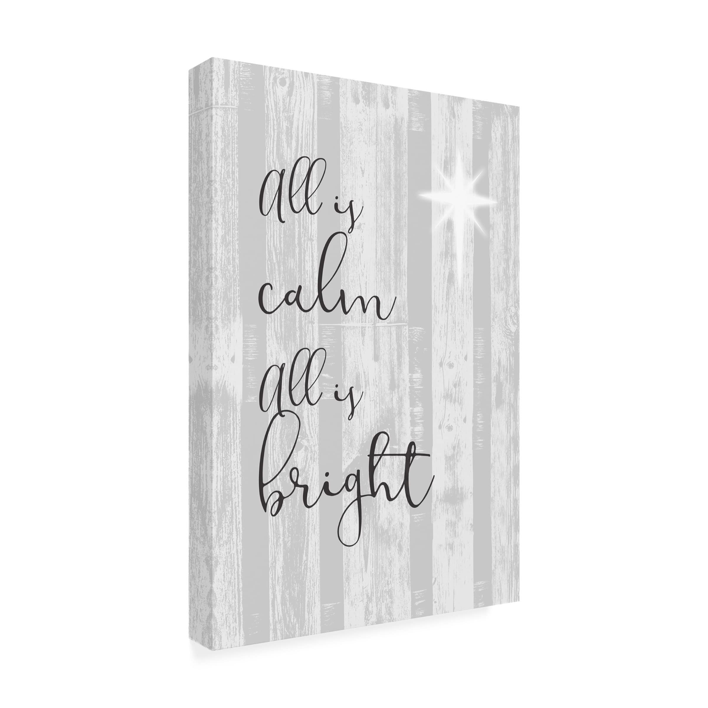 Blessed Christmas II Canvas Wall Art by Jennifer Goldberger - 16x24 Inch Holiday Decor for Living Room, Bedroom & Office - Religious Christmas Gift & Home Decoration