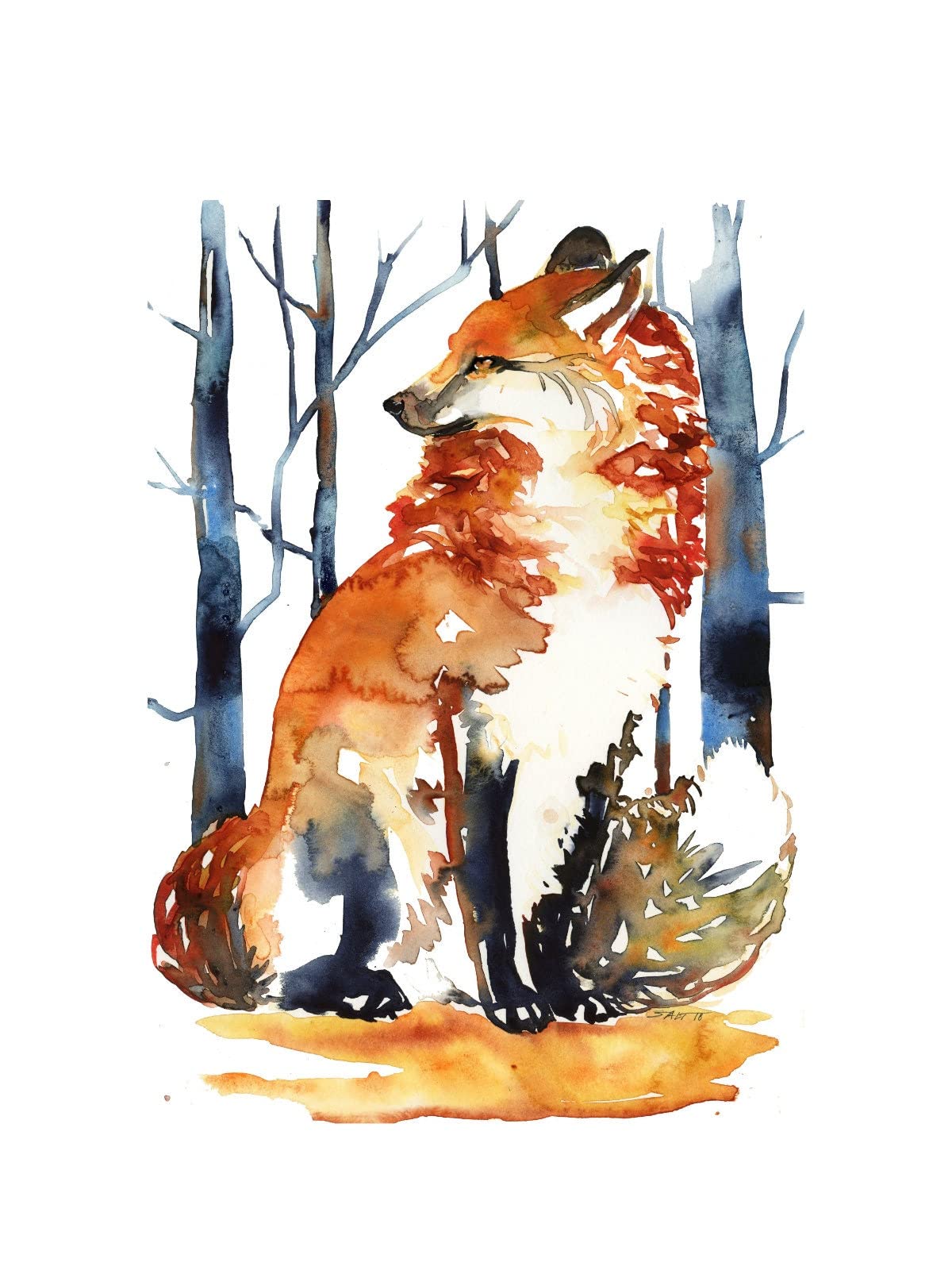 Autumn Fox Wooden Puzzle 500pcs - Educational Toy for Adults & Kids - Wildlife Art Gift for Parties