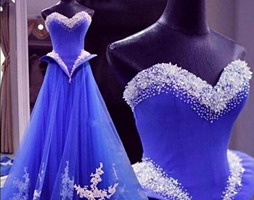 Elegant White Beaded Peplum Long Lace Sweetheart Corset Prom Evening Dress for Women | Formal Gown for Homecoming, Wedding Guest, and Special Occasions