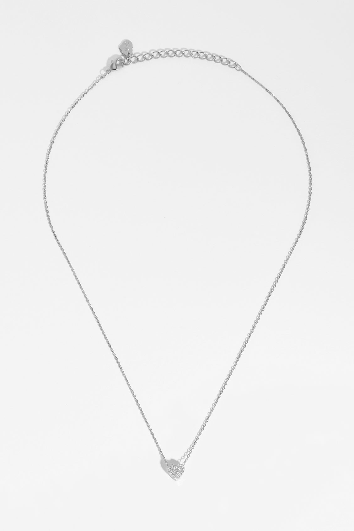 Pave Heart Slider Necklace - Adjustable Dainty Gold Heart Pendant for Women | Perfect for Valentine's Day Gifts, Anniversary & Everyday Elegance