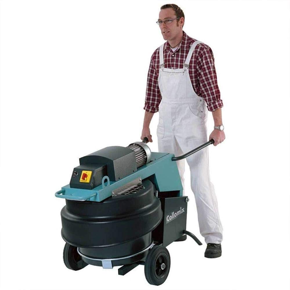 COLLOMIX XM 2 650 Heavy Duty 14-Gallon Forced-Action Mixer with 2-Speed Control & Timer - Professional Construction Material Mixer for Concrete, Mortar, Plaster - Perfect for Job Sites and DIY Projects