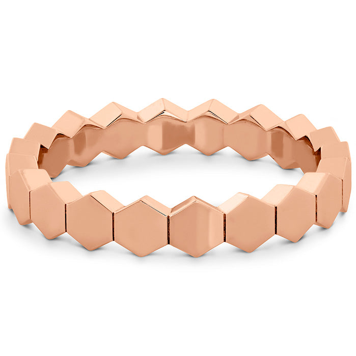 Hearts On Fire Hexagon Shaped Diamond Eternity Wedding Band for Women - Perfect for Anniversaries, Engagements & Special Occasions