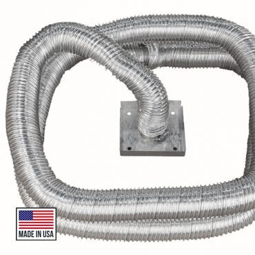 Comfortbilt Duravent 2 Inch Air Intake Kit with 2x5' Flex Pipe - 3PVP AIK for Pellet Stoves & Ventilation Systems - Perfect for Home Heating & DIY Installations