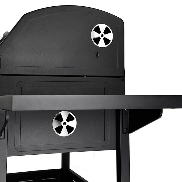 Char-Broil Montana Deluxe Cabinet Charcoal Grill - American Gourmet BBQ for Backyard, Camping & Outdoor Cooking