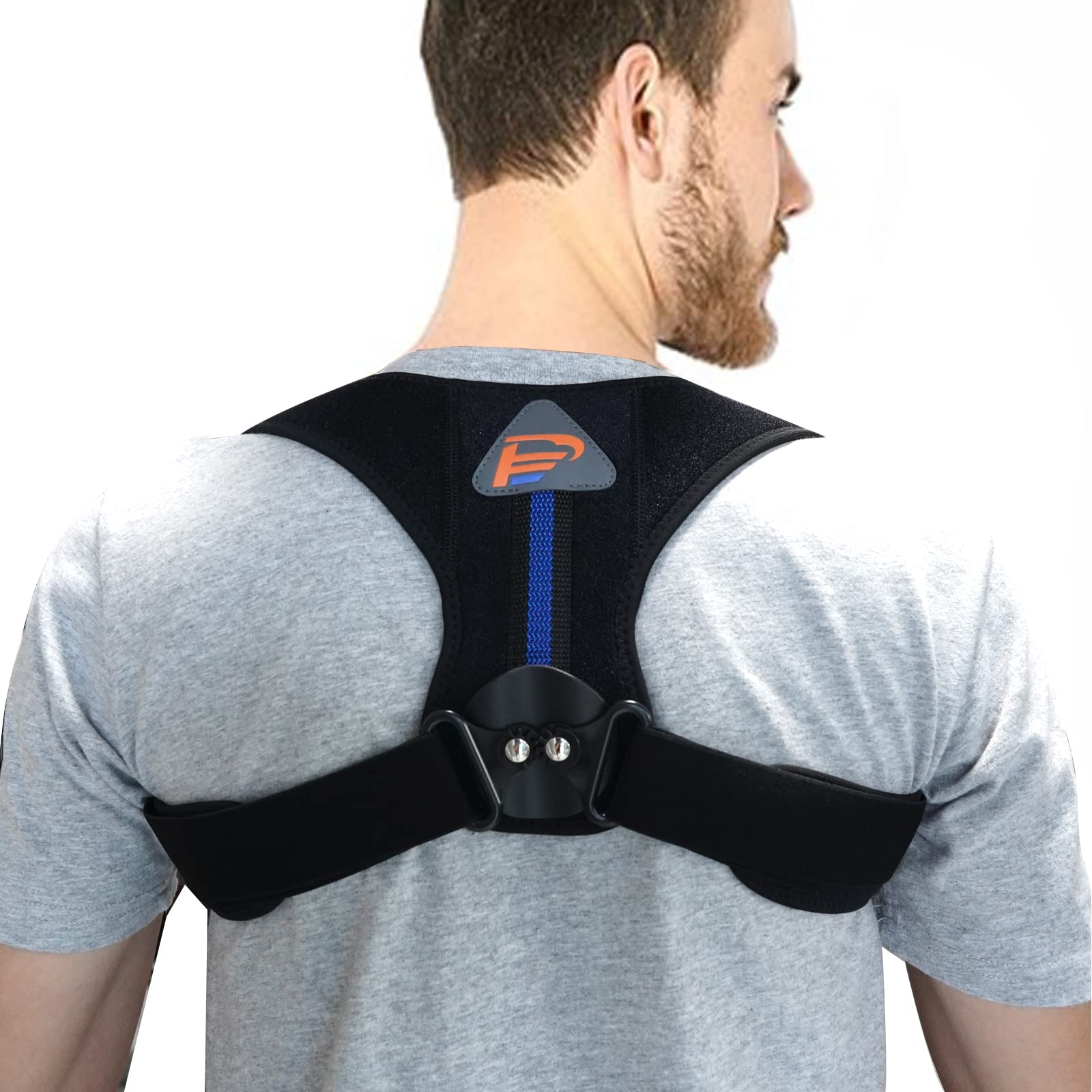 CMC-PROGEAR Posture Corrector for Men & Women - Adjustable Upper Back Brace for Posture Support & Hunchback Correction, Comfortable Shoulder Straps for Back, Neck & Shoulder Pain Relief - Perfect for Office Work, Gaming & Daily Activities