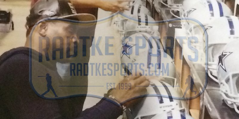 Authentic Dallas Cowboys NFL Helmet Signed by Troy Aikman, Michael Irvin & Emmitt Smith with Super Bowl Inscriptions - Full Size Riddell Football Helmet Collectible for Sports Memorabilia Fans, Man Cave Decor, and Cowboys Super Bowl Display