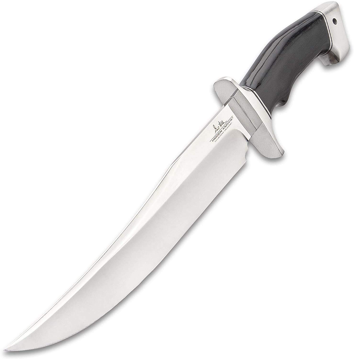 Hibben Arizona Bowie Knife with Sheath - 5Cr15 Stainless Steel Blade, Linen Micarta Handle - 15.5