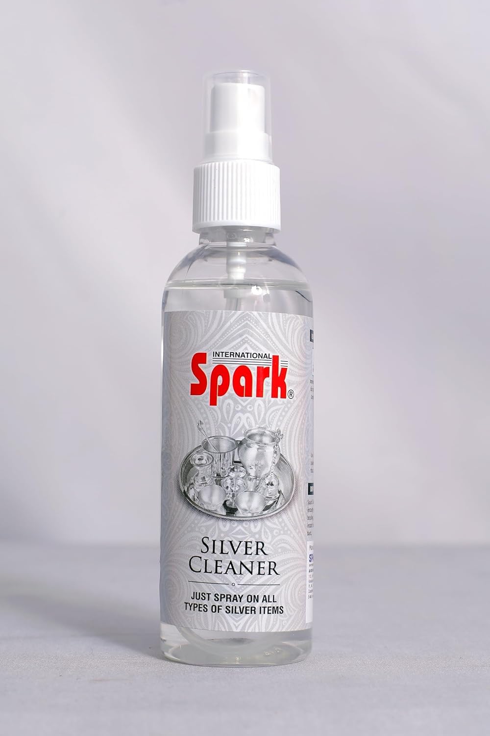 Spark International Silver Polish Cleaner - Liquid Spray for Household Utensils & Jewelry (Pack of 1) - Perfect for Cleaning Tarnished Silverware, Cutlery, and Decorative Items