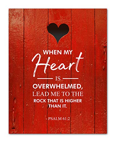 Psalm 61:2 - Red heart