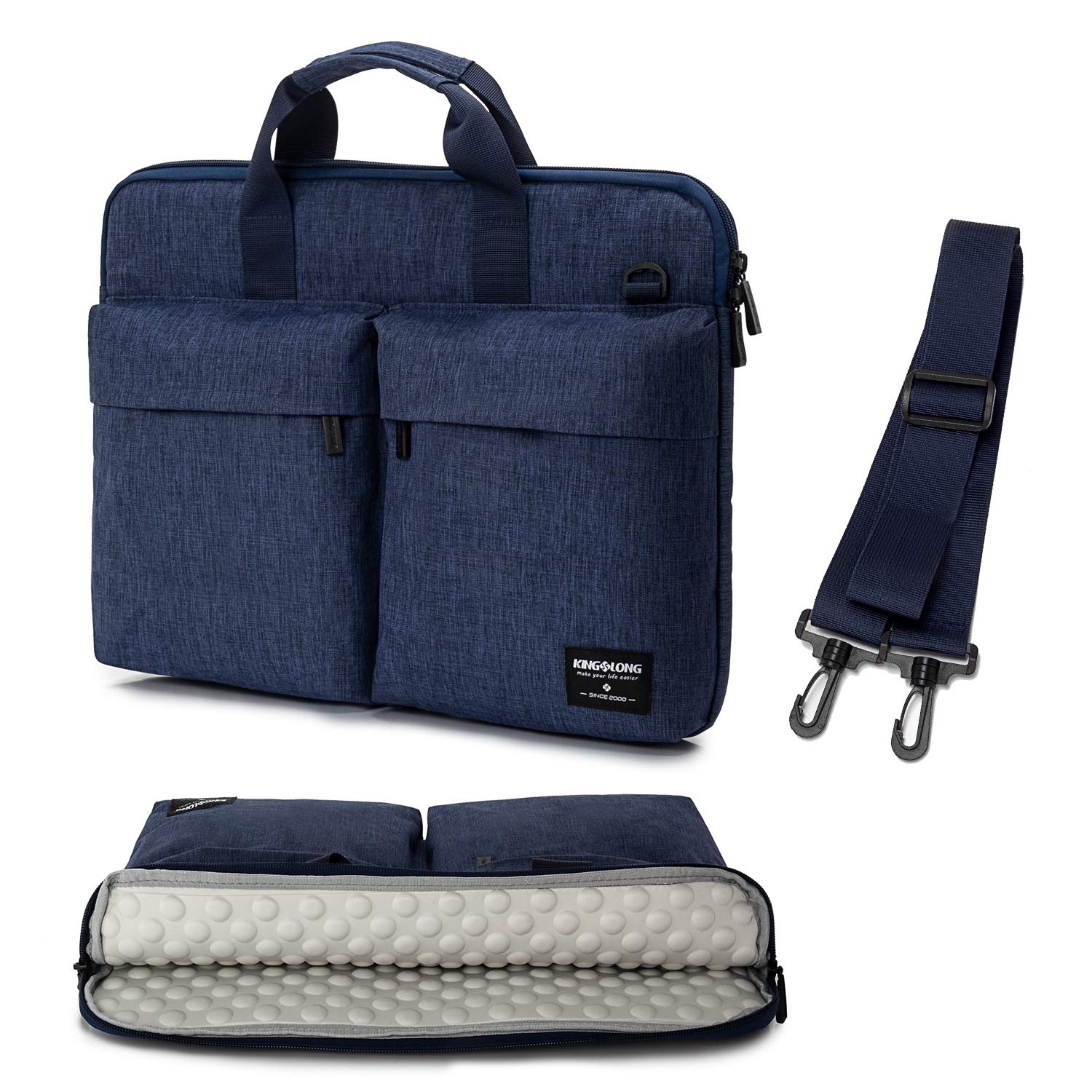 17.3 Inch Laptop Sleeve Case with Shoulder Strap - Shockproof Protective Bag for 17-17.3