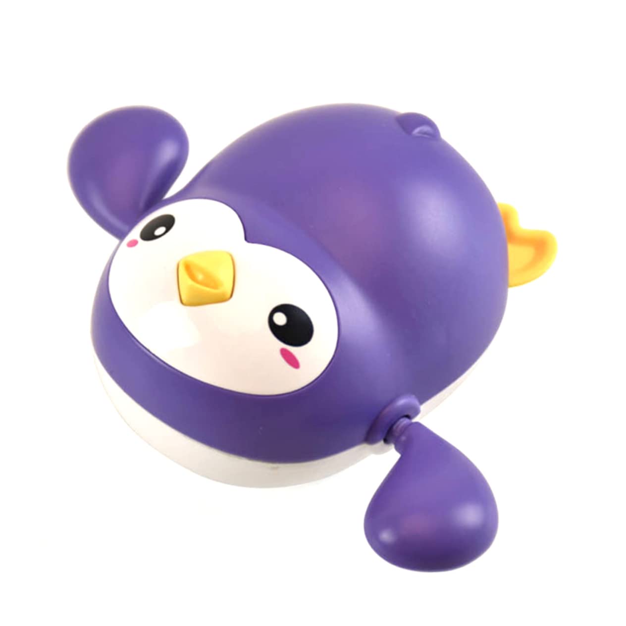 KICHOUSE 4 Pack Wind Up Bath Toys for Toddlers - Cute Rubber Duck Bathtub Toys, Floating Water Play Toys for Baby Bath Time Fun & Sensory Development