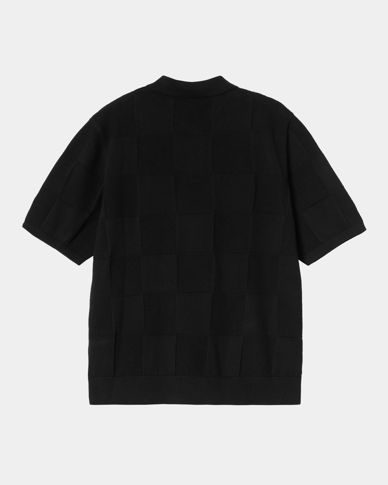 Checker Polo Shirt for Men - Classic Black & White Checkered Design | Casual Office Wear, Golf Outfits & Weekend Style