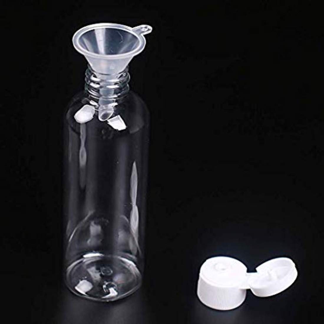 Clear Plastic Travel Bottles for Toiletries - Leak Proof Liquid Containers for DIY Crafts & Cosmetics (2-Pack) - Perfect for Airplane Carry-On, Gym, and Travel Essentials