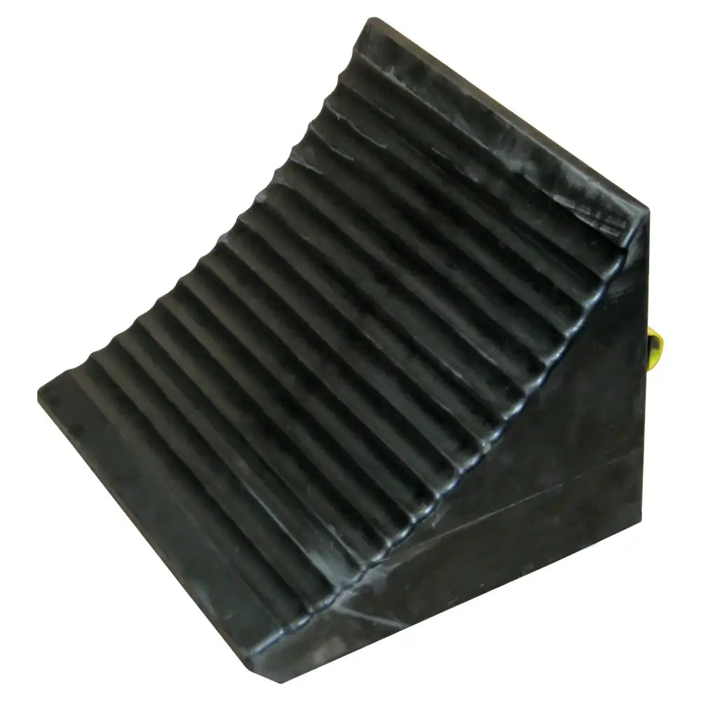 AME 15301 Heavy Duty Big Black OTR Wheel Chock for Trucks & Trailers - Secure Parking & Loading Dock Safety Solution