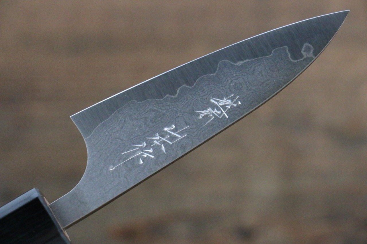 Nao Yamamoto VG10 Damascus Petty Utility Knife 150mm - Japanese Yew Wood Handle - Perfect for Slicing, Peeling & Precision Cutting in Kitchen & Cooking