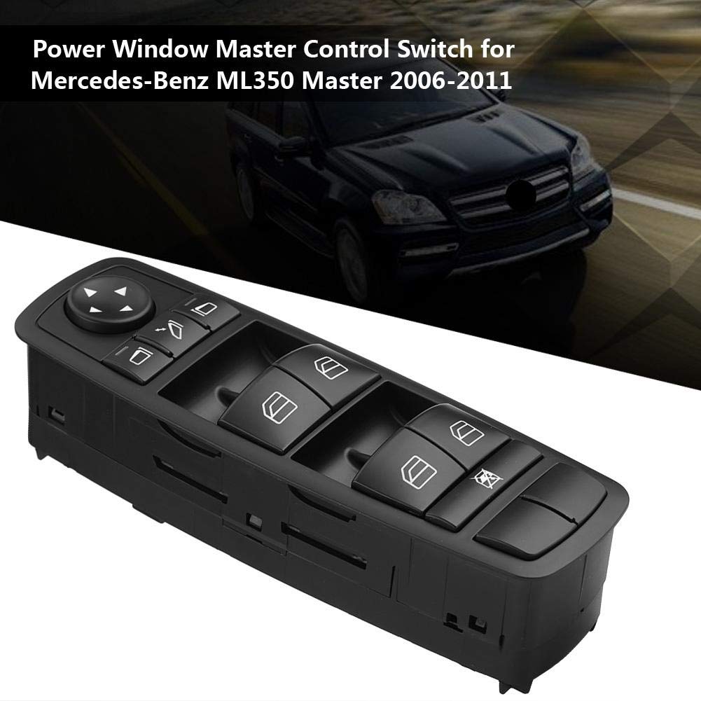 Aramox Power Window Master Control Switch Compatible with Mercedes-Benz ML350 2006-2011 - Driver Side Window Switch Replacement for Smooth Operation & Easy Installation