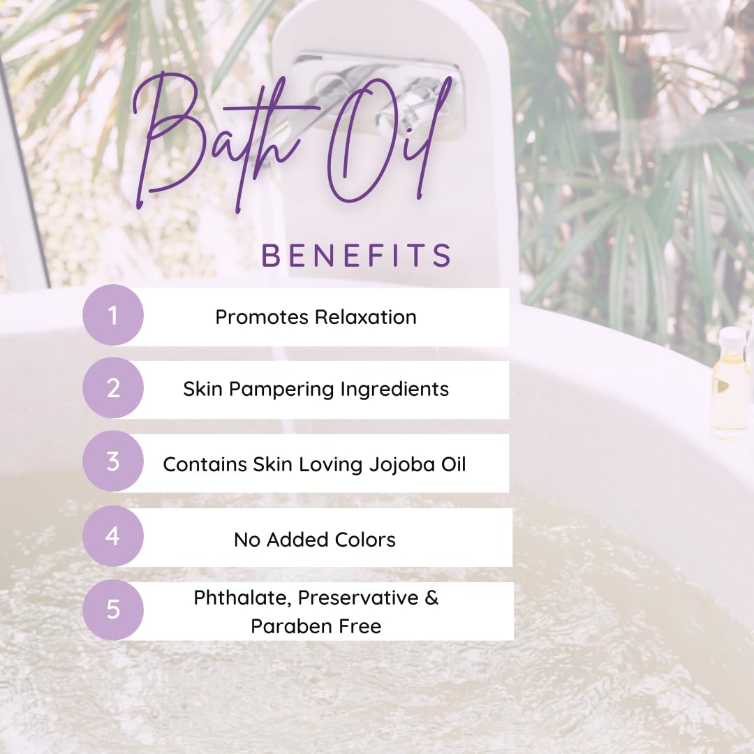 Eclectic Lady Frankincense & Myrrh Scented Bath Oil - Relaxing Moisturizing Body Oil for Dry, Rough & Sensitive Skin - Daily Nourishing Shower Oil (4 oz) - Perfect for Aromatherapy, Spa Nights & Self-Care Rituals