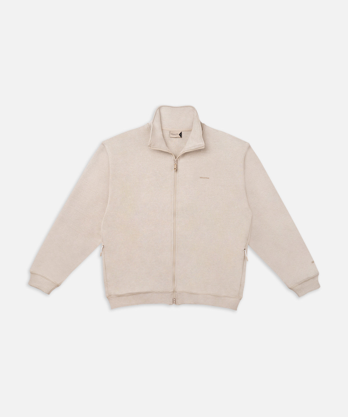 The Manning Zip Through Track Top - Stone Heather | Lightweight & Breathable Men's Running Jacket for Outdoor Sports & Casual Wear