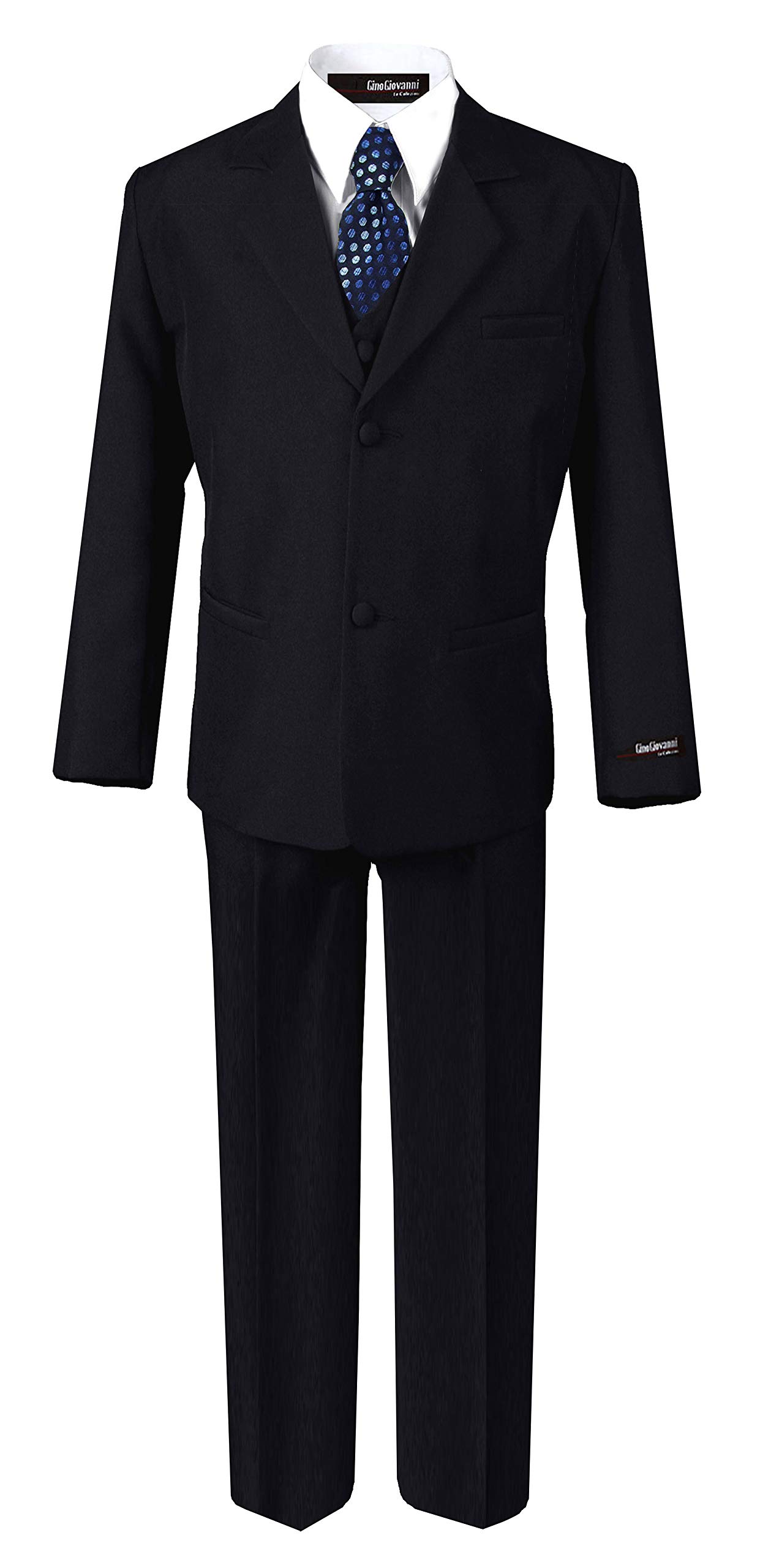 Gino Giovanni Boys' Formal Dress Suit Set for Kids - Baby to Teen | Perfect for Weddings, Parties & Special Occasions
