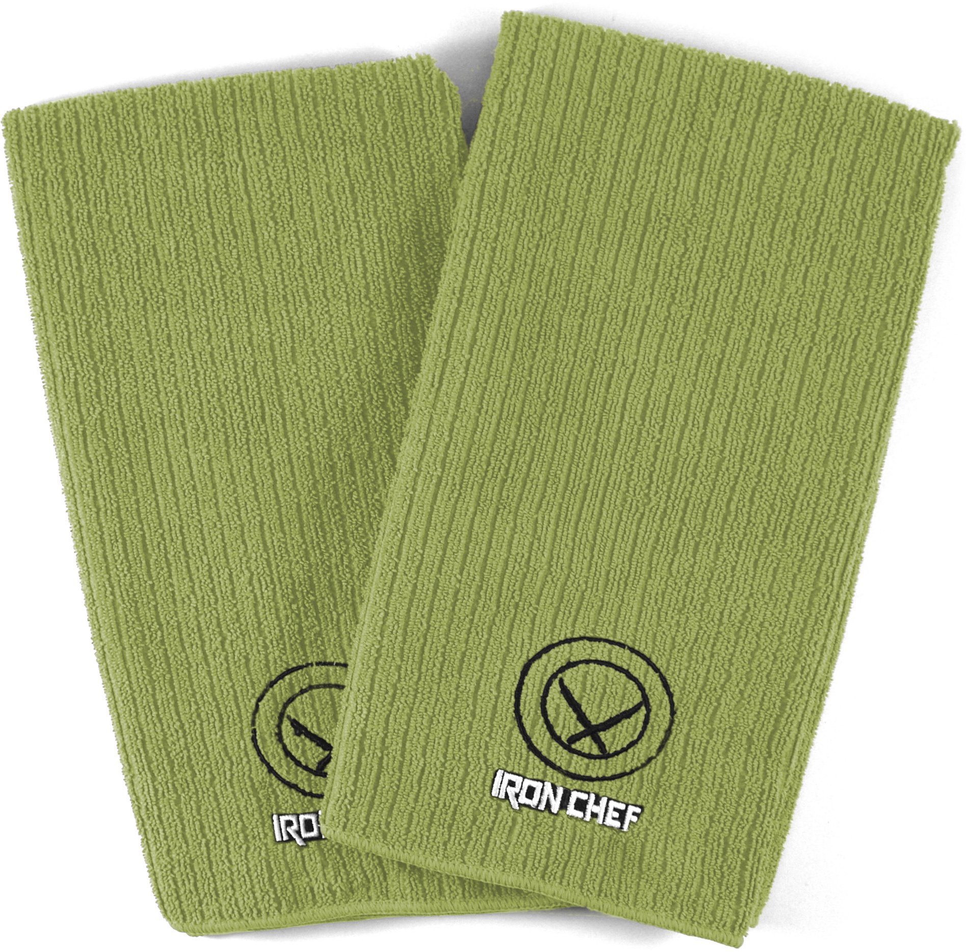 Iron Chef Premium 100% Polyester Kitchen Towels - Super Absorbent & Quick Drying - Set of 2 - Perfect for Cooking, Baking & Cleaning in Modern Kitchens