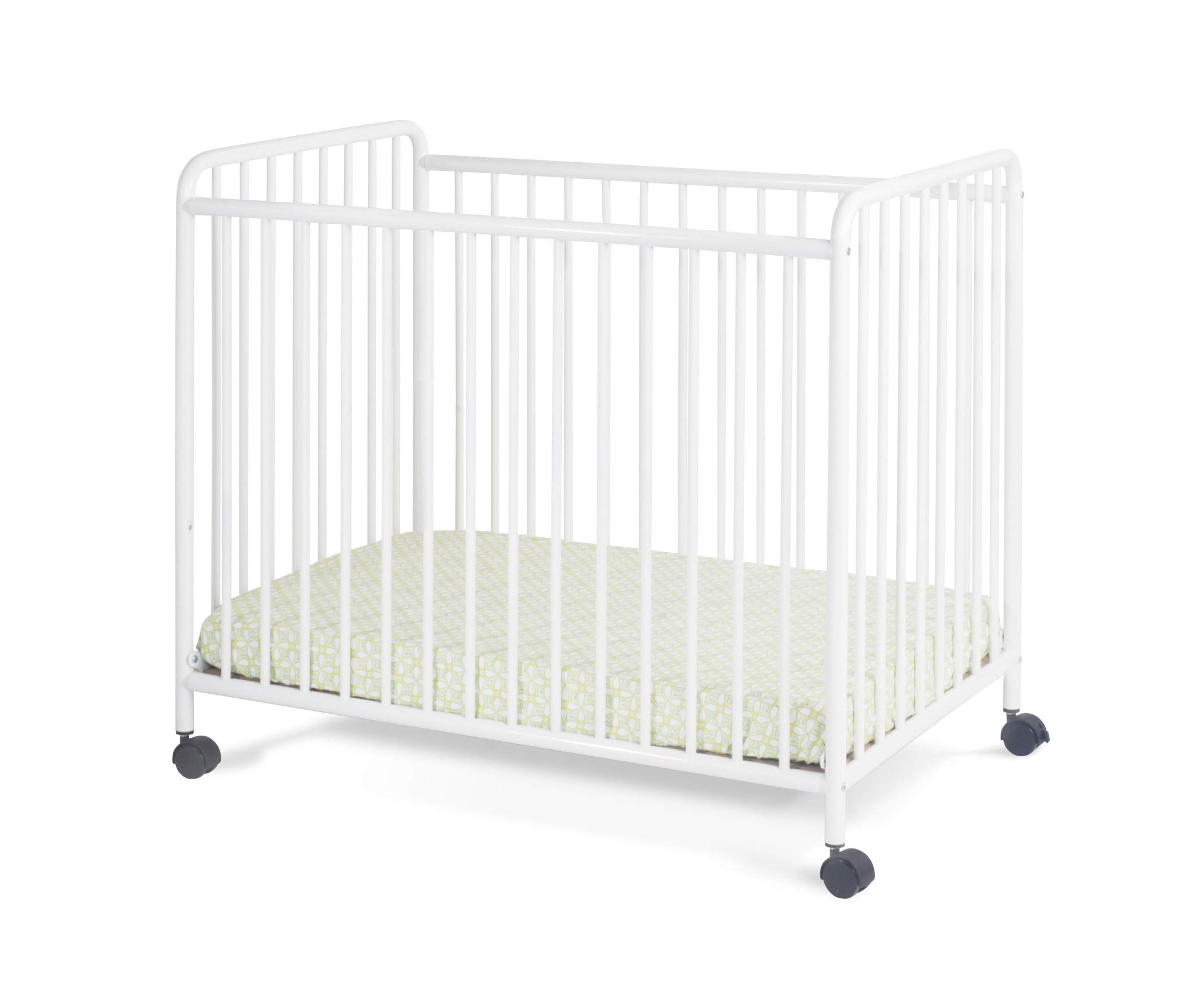 Child Craft Siesta Metal Portable Crib - Non-Folding Design with 2