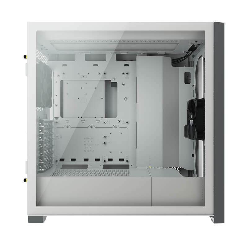 Corsair 5000D AIRFLOW Mid Tower PC Case - White Tempered Glass, High Airflow Design for Gaming & Workstation Builds - Perfect for Streamers & Content Creators