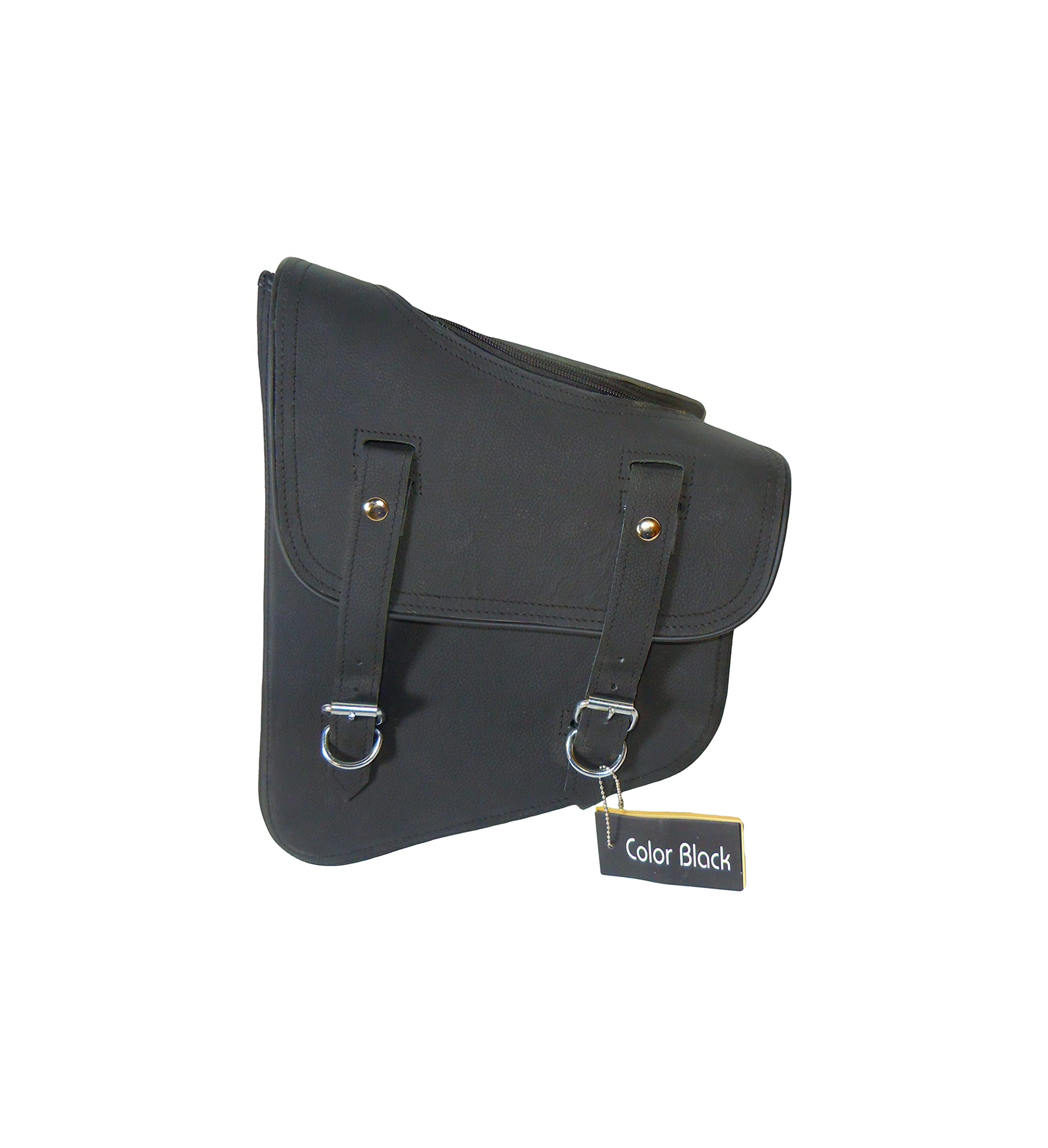Harley Softail FLSTN Softail Deluxe Motorcycle Solo Saddle Bag with 2 Straps & Top Zip - Perfect for Long Rides, Road Trips & Daily Commuting