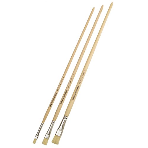 Short Bright Chinese Bristle Brush Size No. 14 - Perfect for Fine Art, Watercolor Painting, and Miniature Detailing