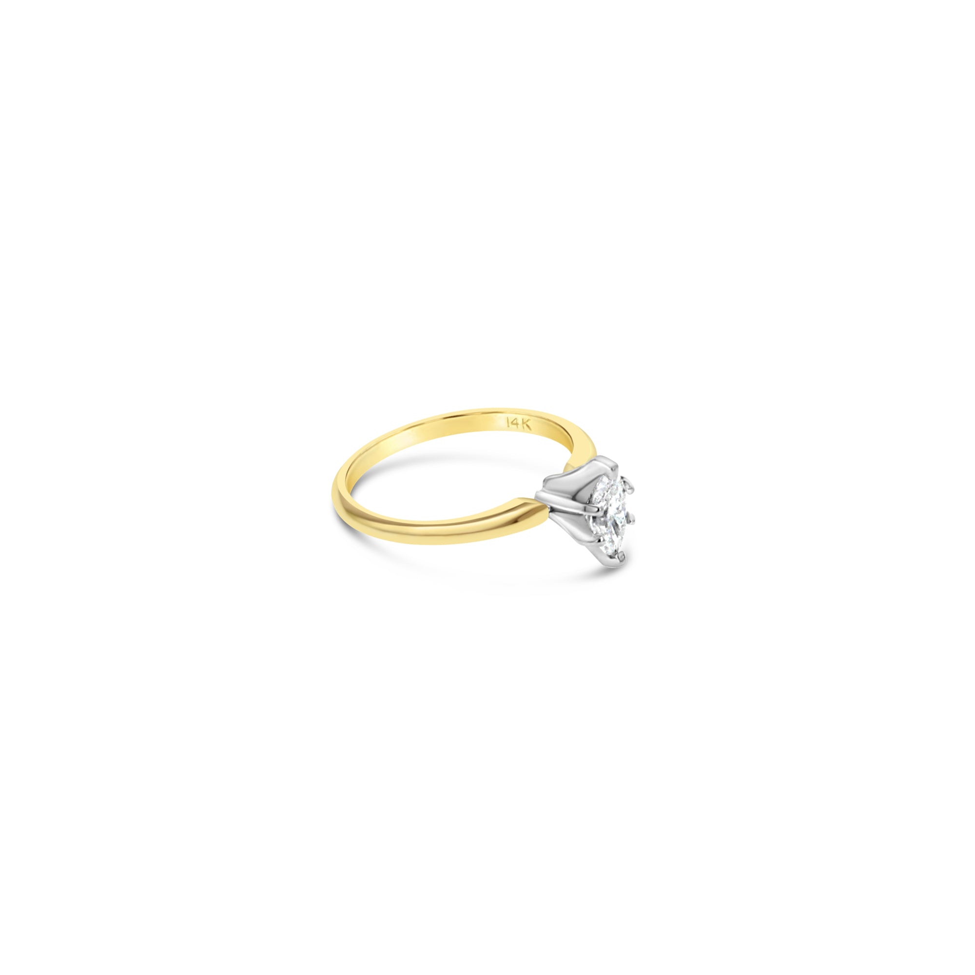 0.5 Carat Marquise Solitaire Diamond Engagement Ring - Perfect for Proposals, Weddings & Anniversaries
