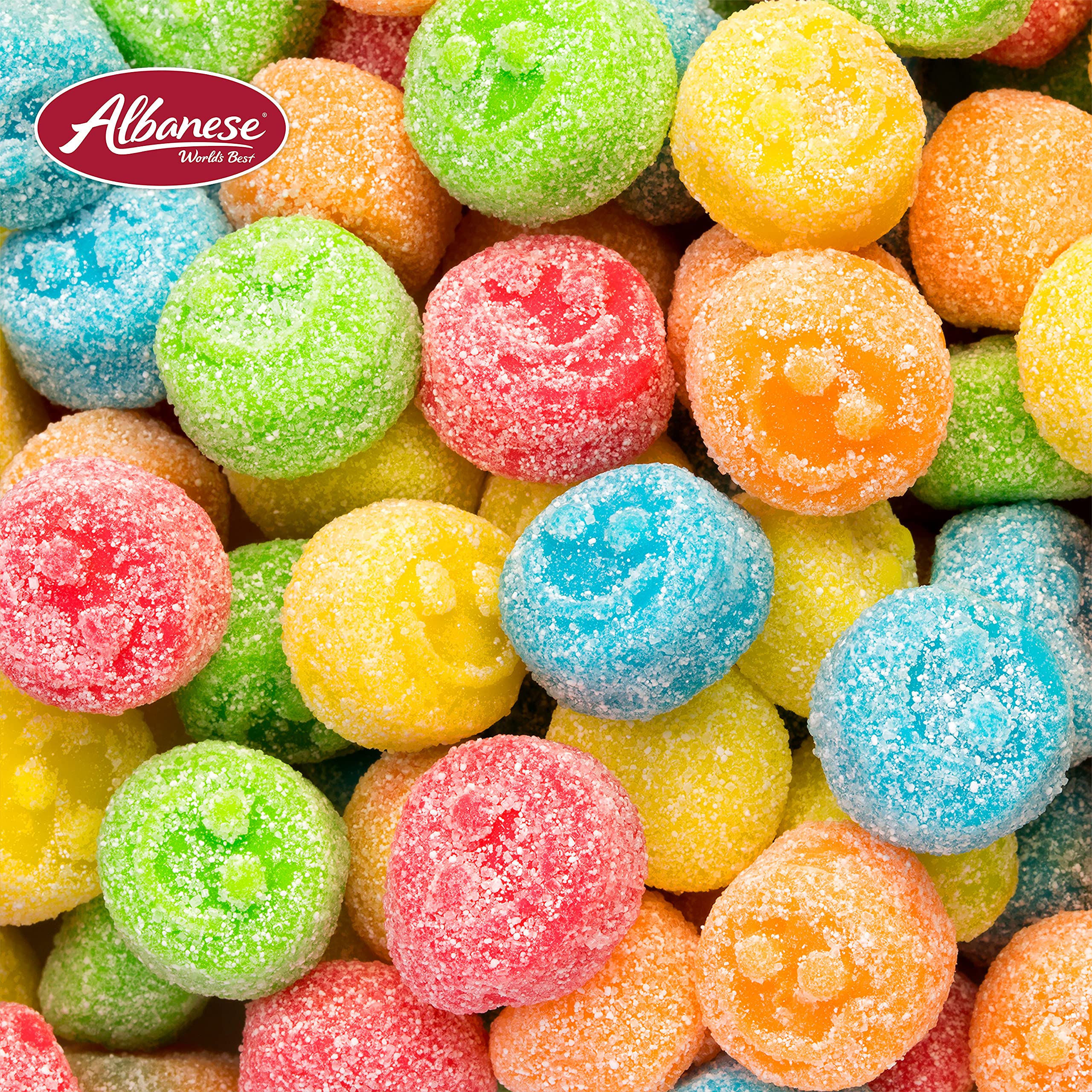 Albanese World's Best Sour Gummi Poppers - 4.5lb Bulk Candy for Parties, Gifts & Movie Nights - Assorted Flavors Sour Gummy Candy Snacks