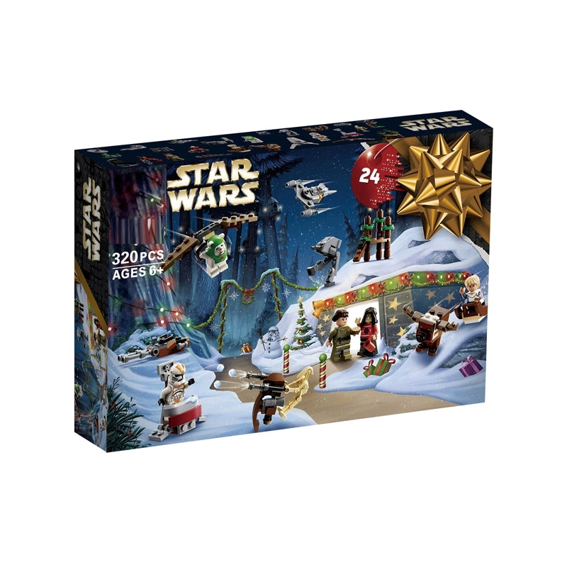 320-Piece Star Wars Advent Calendar with 24 Surprise Toys - Perfect for Holiday Countdown, Christmas Gifts & Collectibles for Kids & Fans