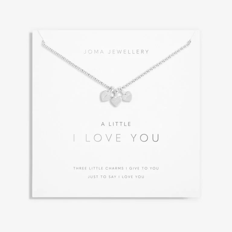 Joma Jewellery Necklace - A Little I Love You Heart Pendant for Women | Romantic Gift for Her | Perfect for Anniversaries, Valentine's Day & Special Occasions