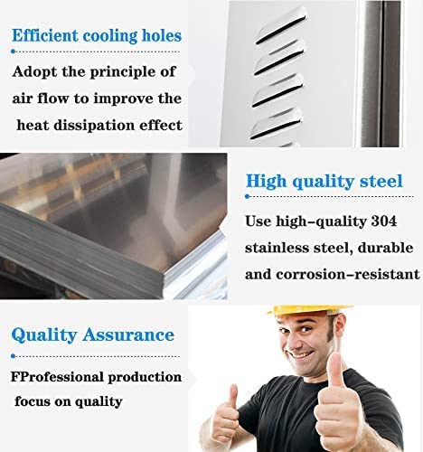 Heavy Duty Outdoor Stainless Steel Electrical Enclosure Box - IP65 Waterproof NEMA Rated Junction Box (31.5