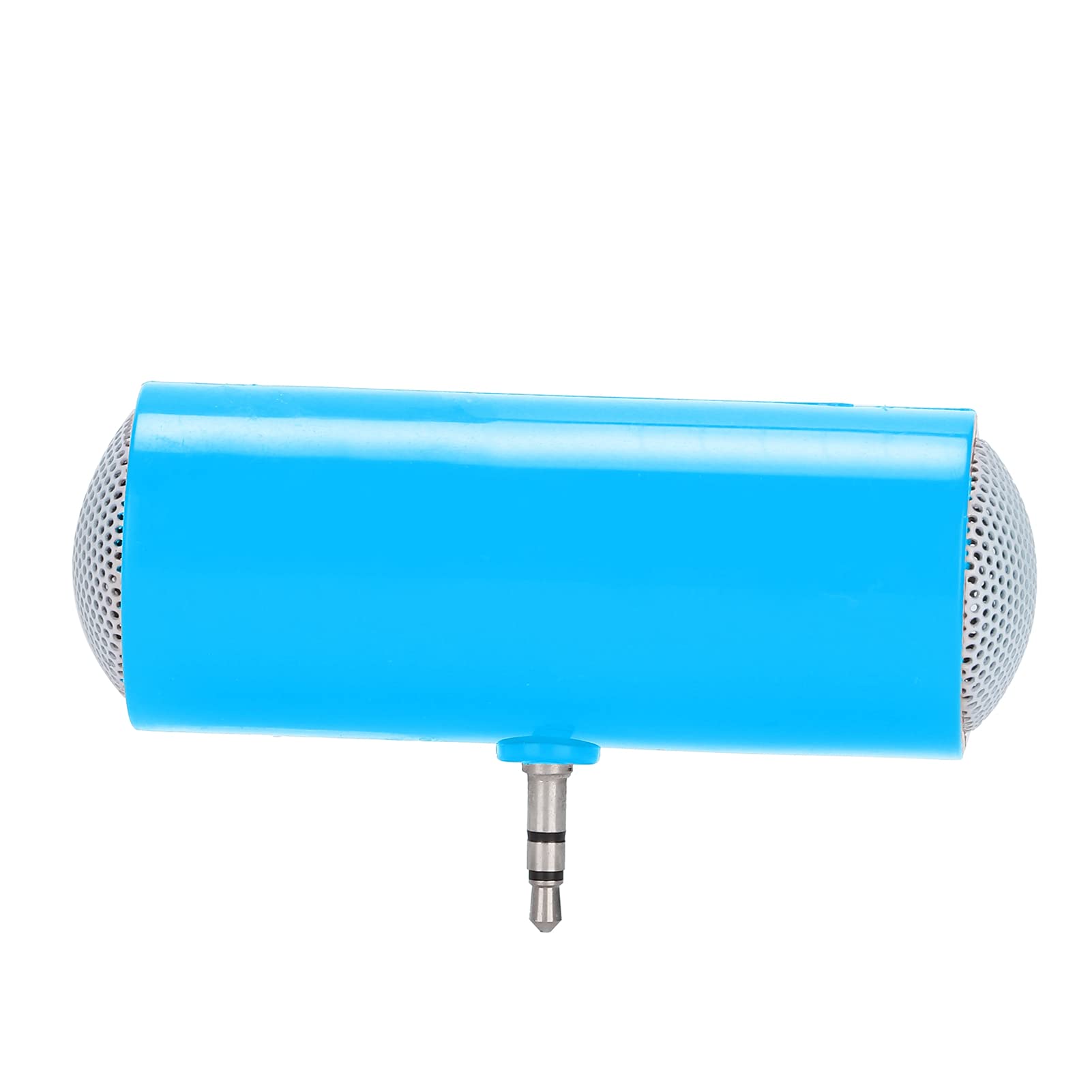 PUSOKEI Mini Portable Speaker - Plug in Speaker with 3.5mm AUX Audio Interface, Plug and Play for Smartphone, Tablet, Computer, MP3 & MP4 (Blue) | Perfect for Travel, Outdoor Activities & Home Entertainment