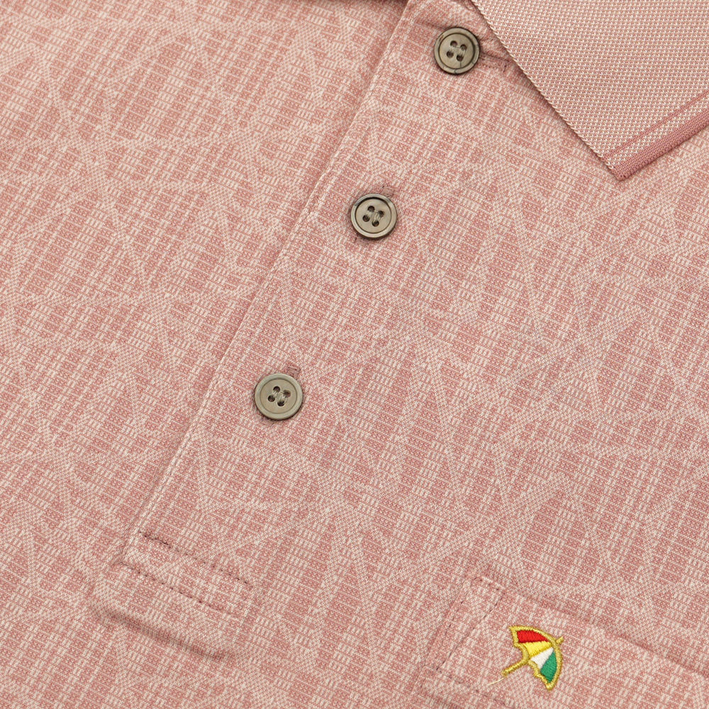 Arnold Palmer Men's Short Sleeve Polo Shirt - Classic Pink Golf Shirt for Men | Perfect for Golf, Casual Wear & Summer Outings