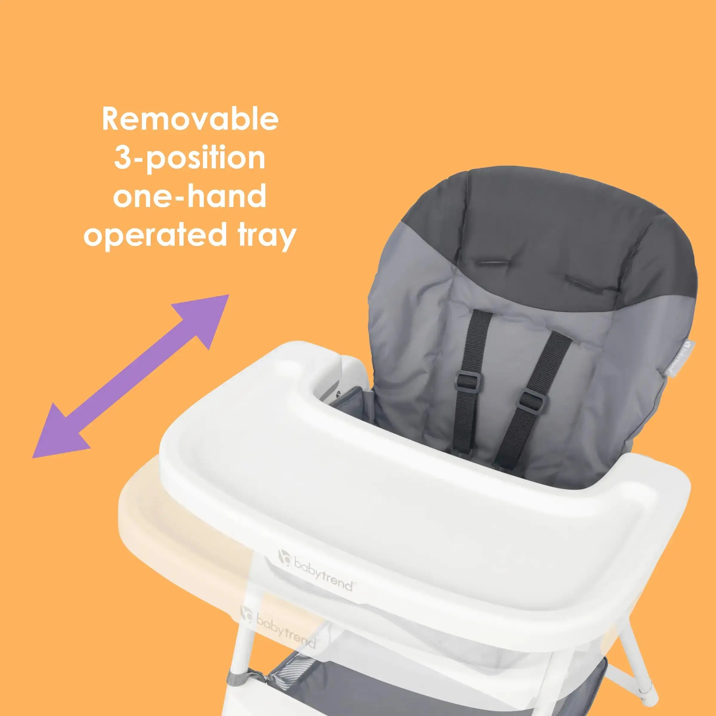 Portable Flat Fold High Chair for Babies & Toddlers - Lightweight, Space-Saving Baby Dining Chair for Home, Restaurant & Travel Use