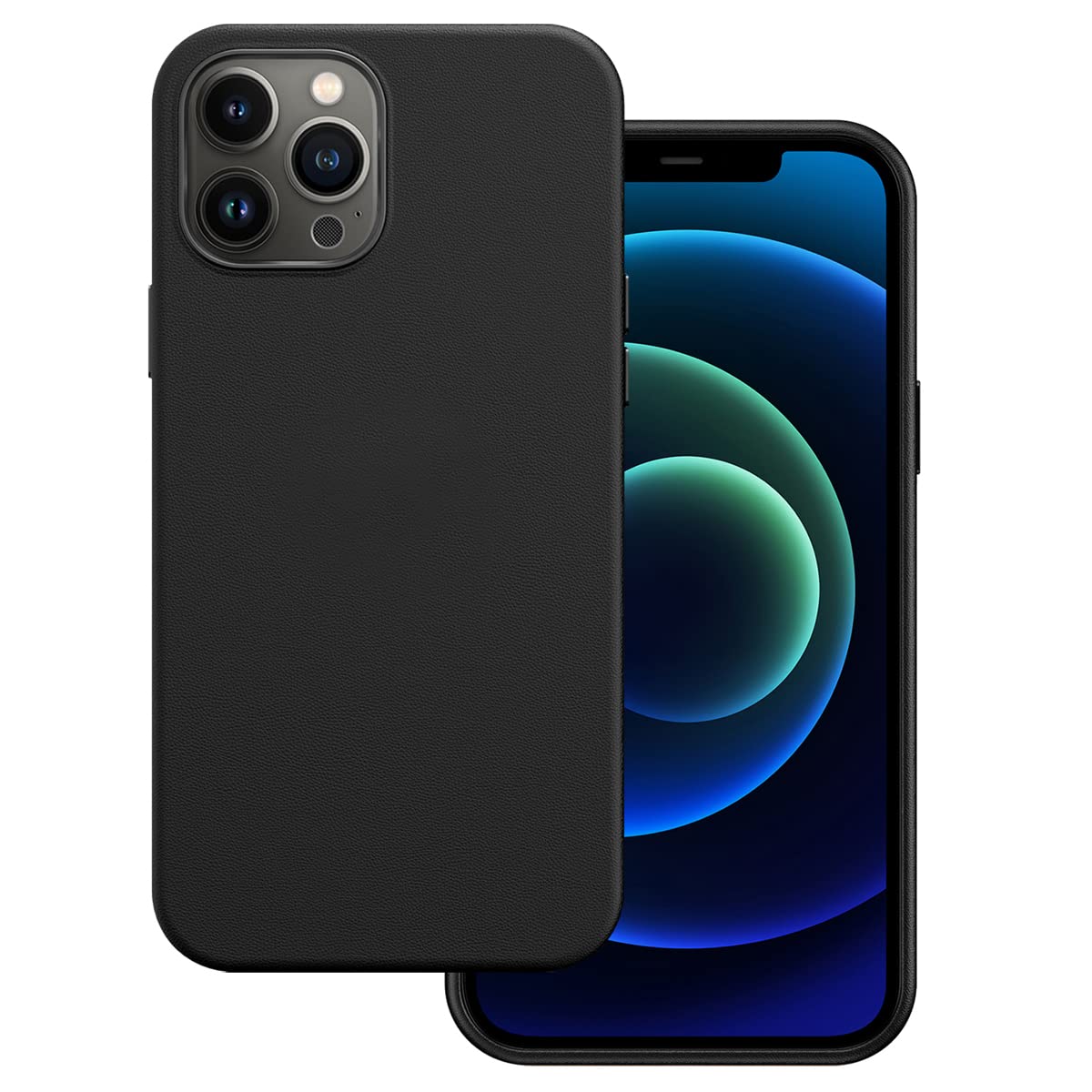 Premium Italian Genuine Leather MagSafe Case for iPhone 13 Pro Max - Compatible with Wireless Charging & Accessories | Slim Protective Cover with Built-in Magnets | Perfect for Work, Travel & Everyday Use